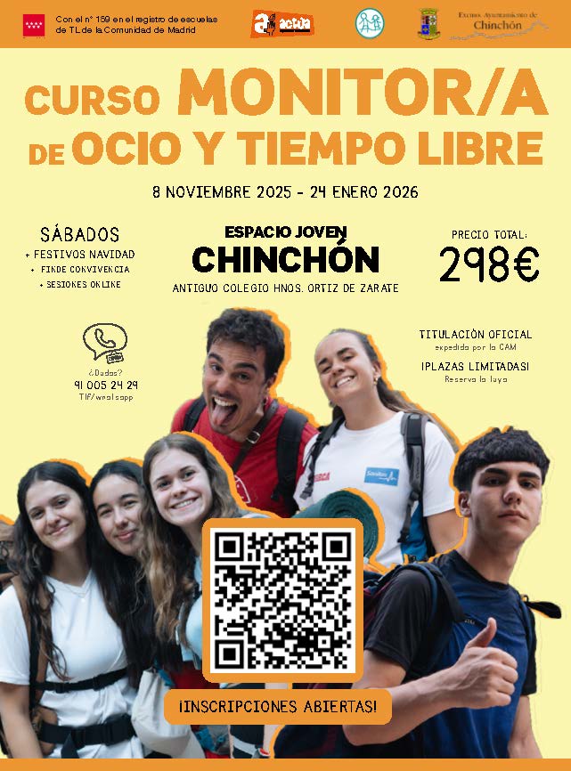 Reserva curso de monitores en Chinchón